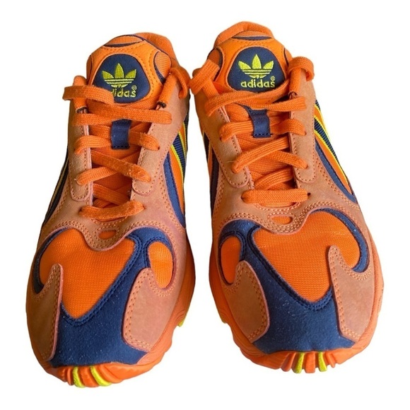 ADIDAS Originals Yung-1 YUNG SERIES Suede/Nylon Orange Yellow Blue Men Size 8 - Picture 4 of 11